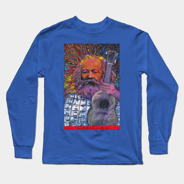 Hippie Marx Long Sleeve T-Shirt by Majenye